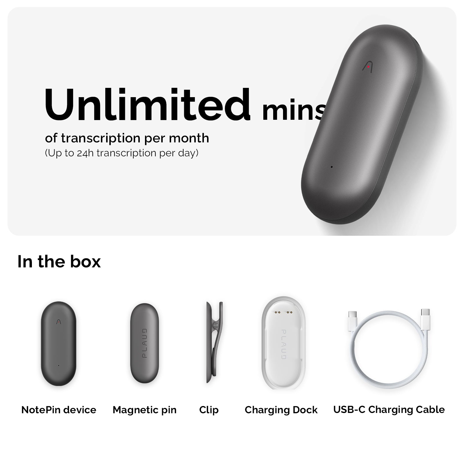 PLAUD NOTE & AI Annual Unlimited Plan