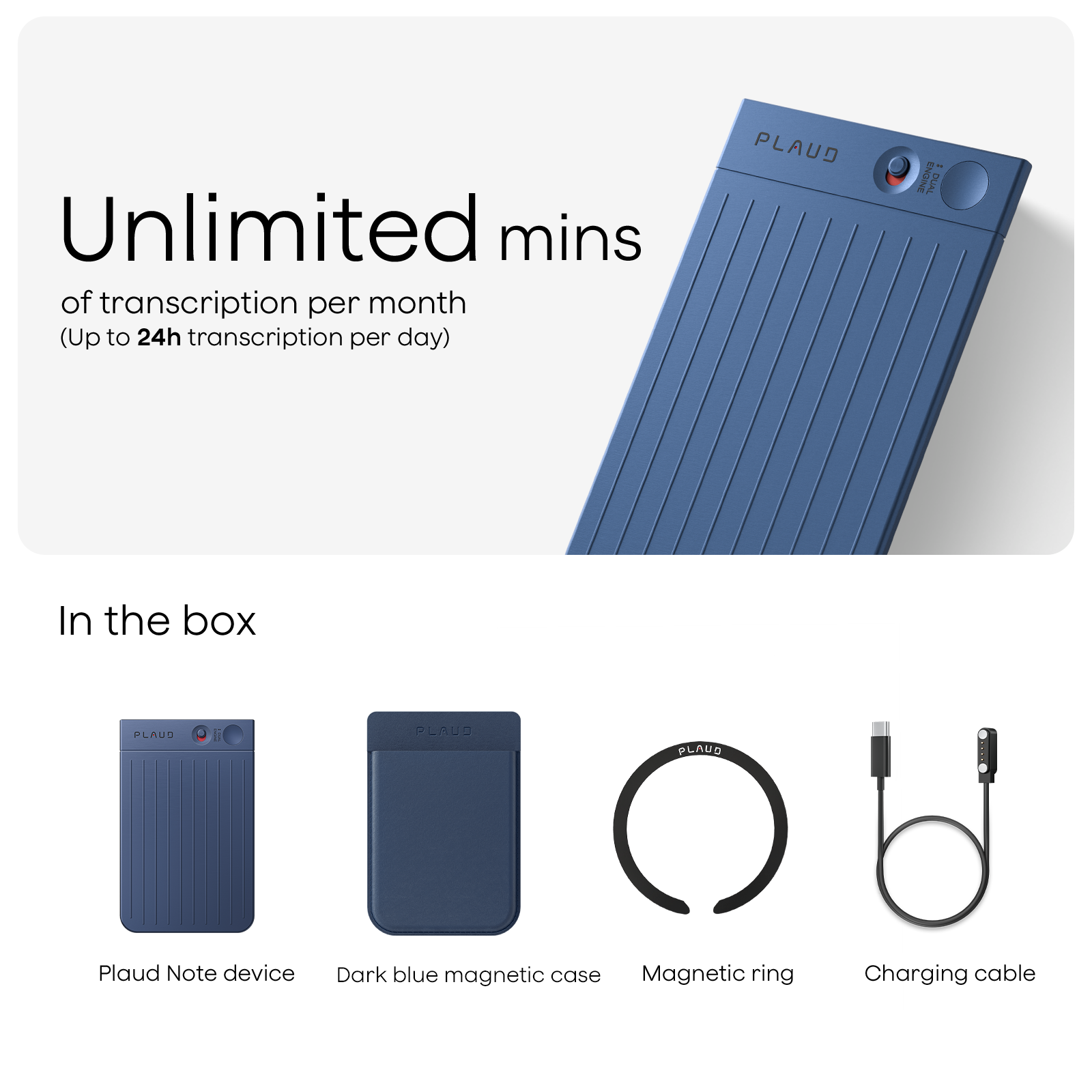 Plaud Note & 2 AI Annual Unlimited Plan