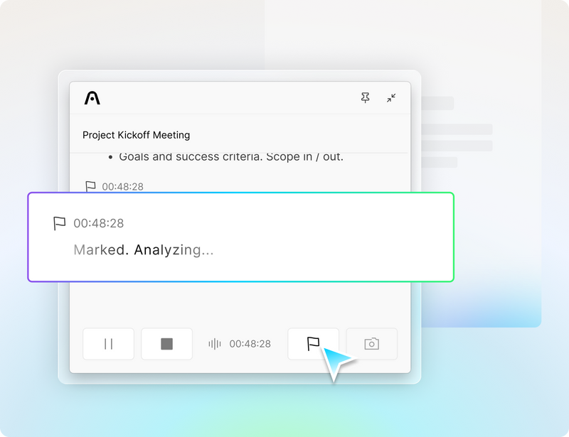 Benadruk de belangrijkste momenten