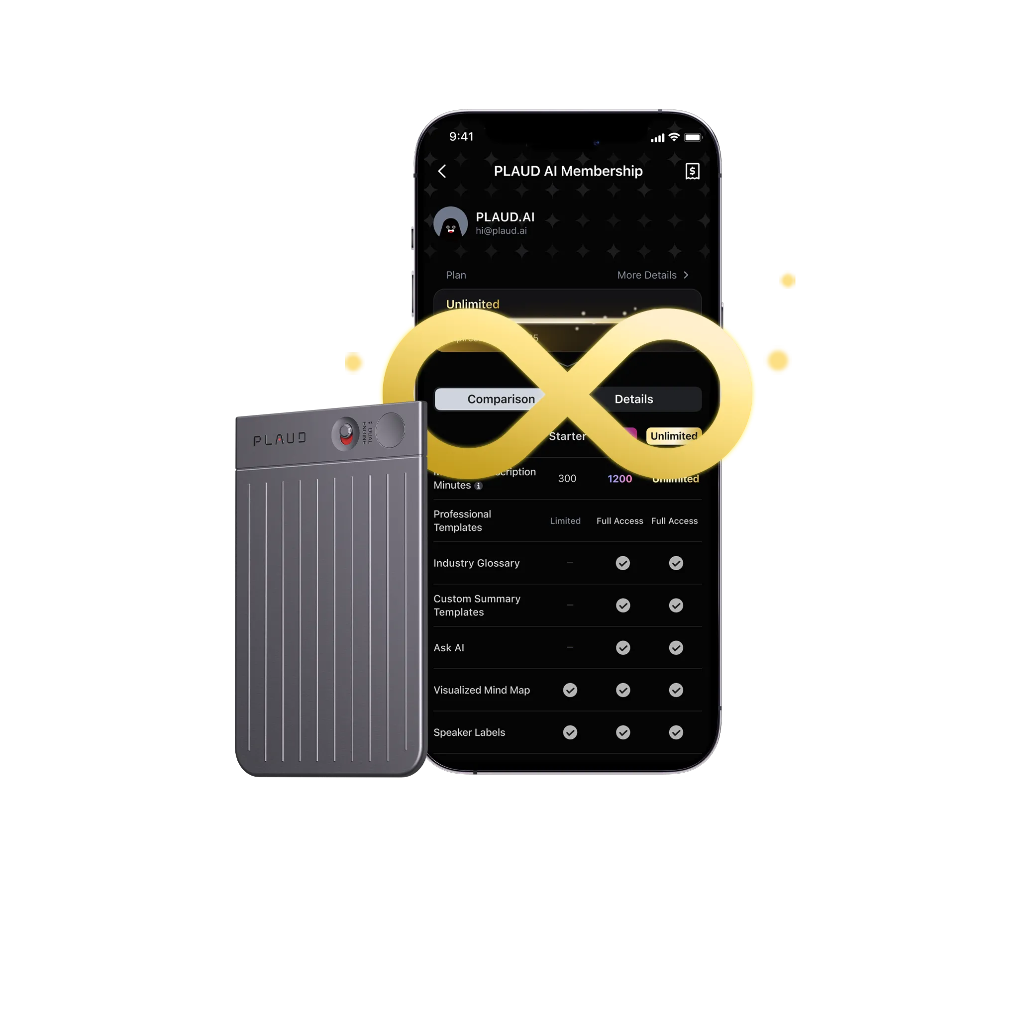 PLAUD NOTE & AI Annual Unlimited Plan