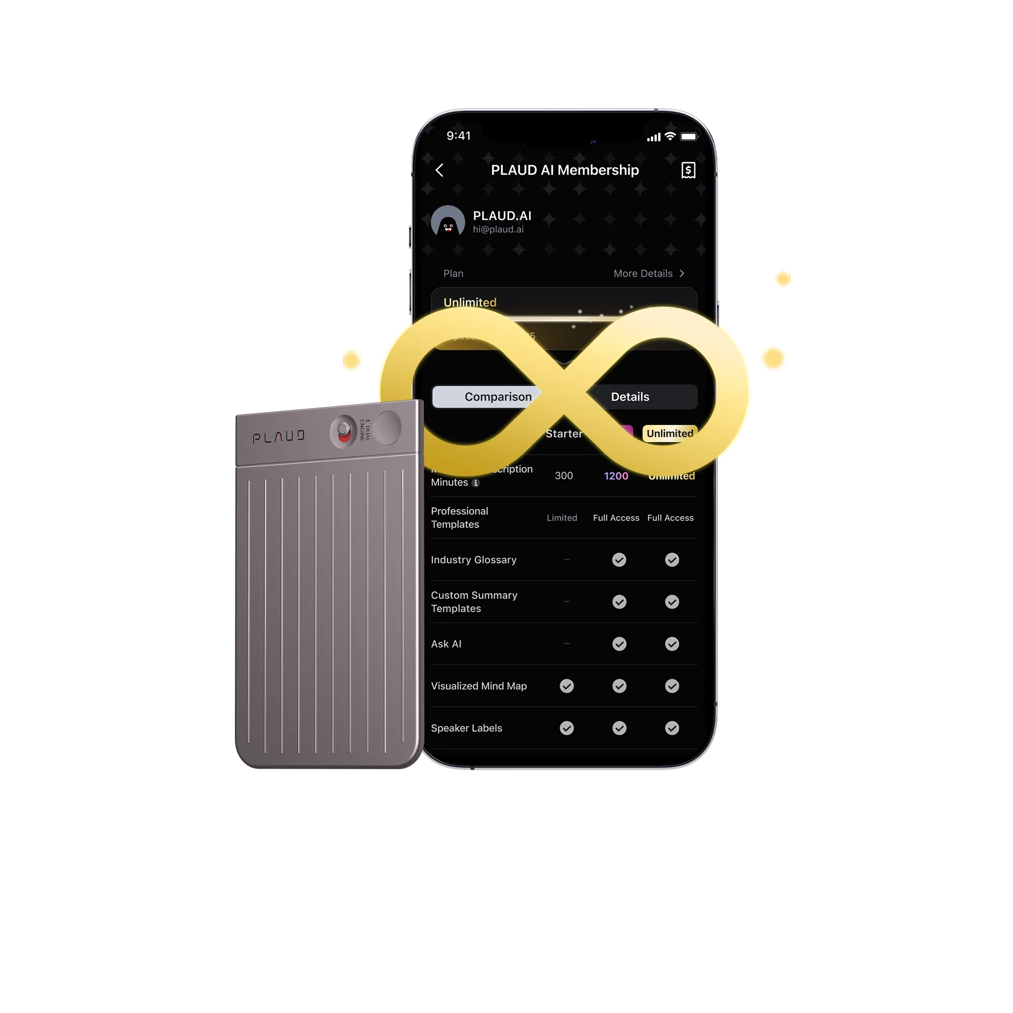 PLAUD NOTE & AI Annual Unlimited Plan