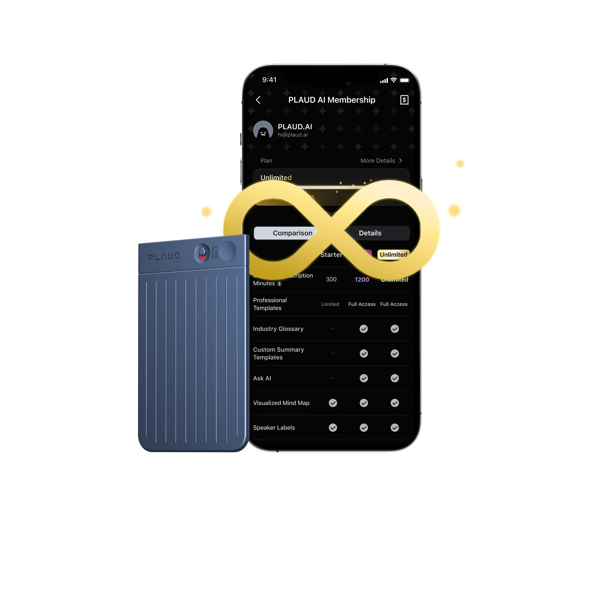 PLAUD NOTE & AI Annual Unlimited Plan