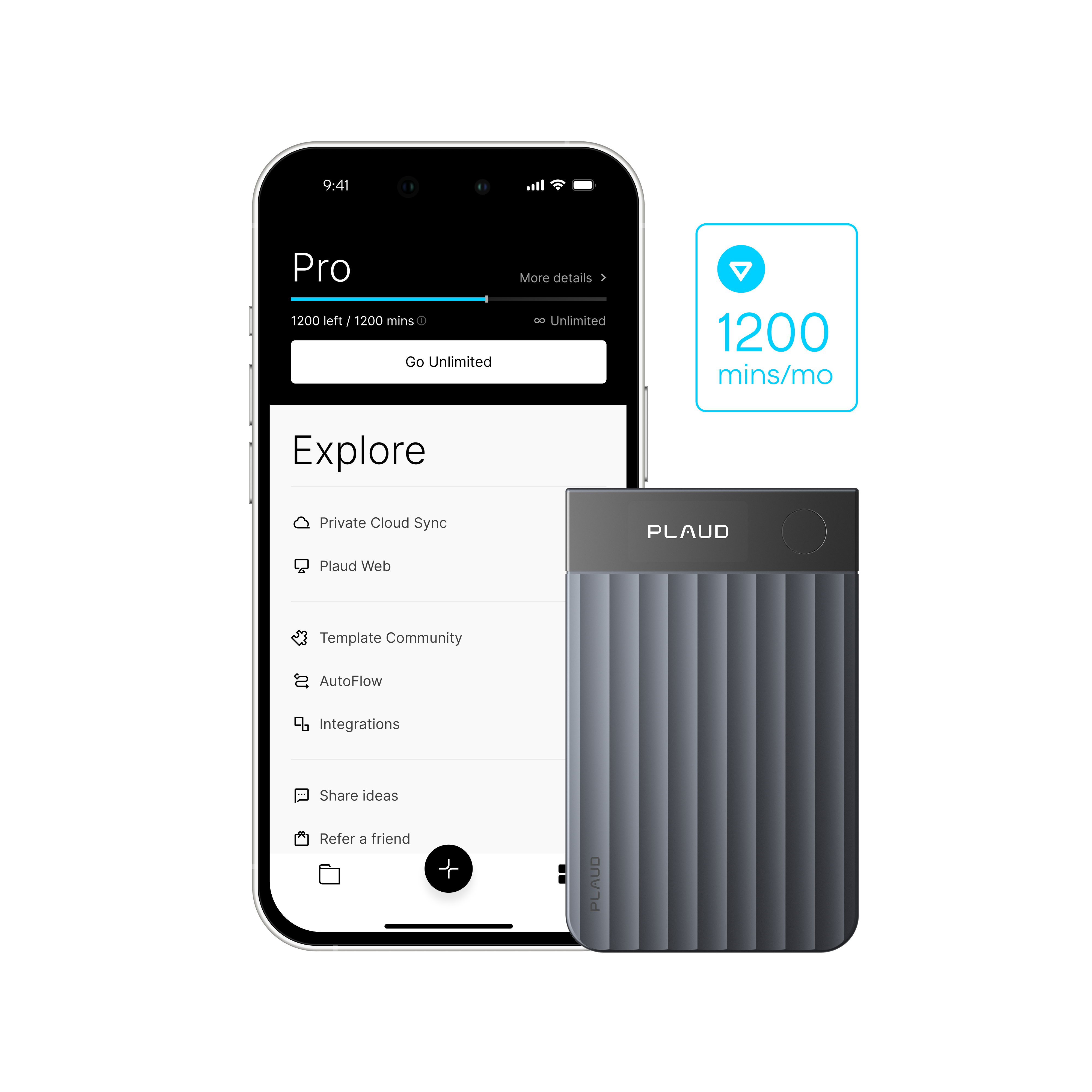 Plaud Note Pro & AI Annual Pro Plan