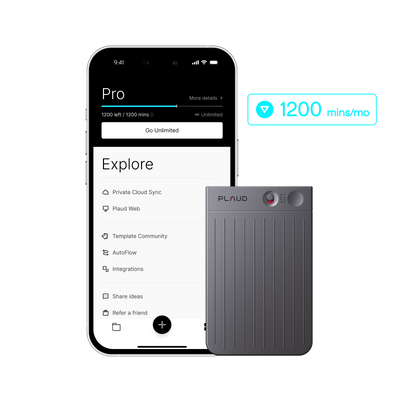 Plaud Note & Al Plano Anual Pro