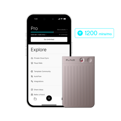 Plaud Note & Al Plano Anual Pro