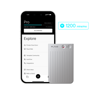 Plaud Note & Al Plano Anual Pro