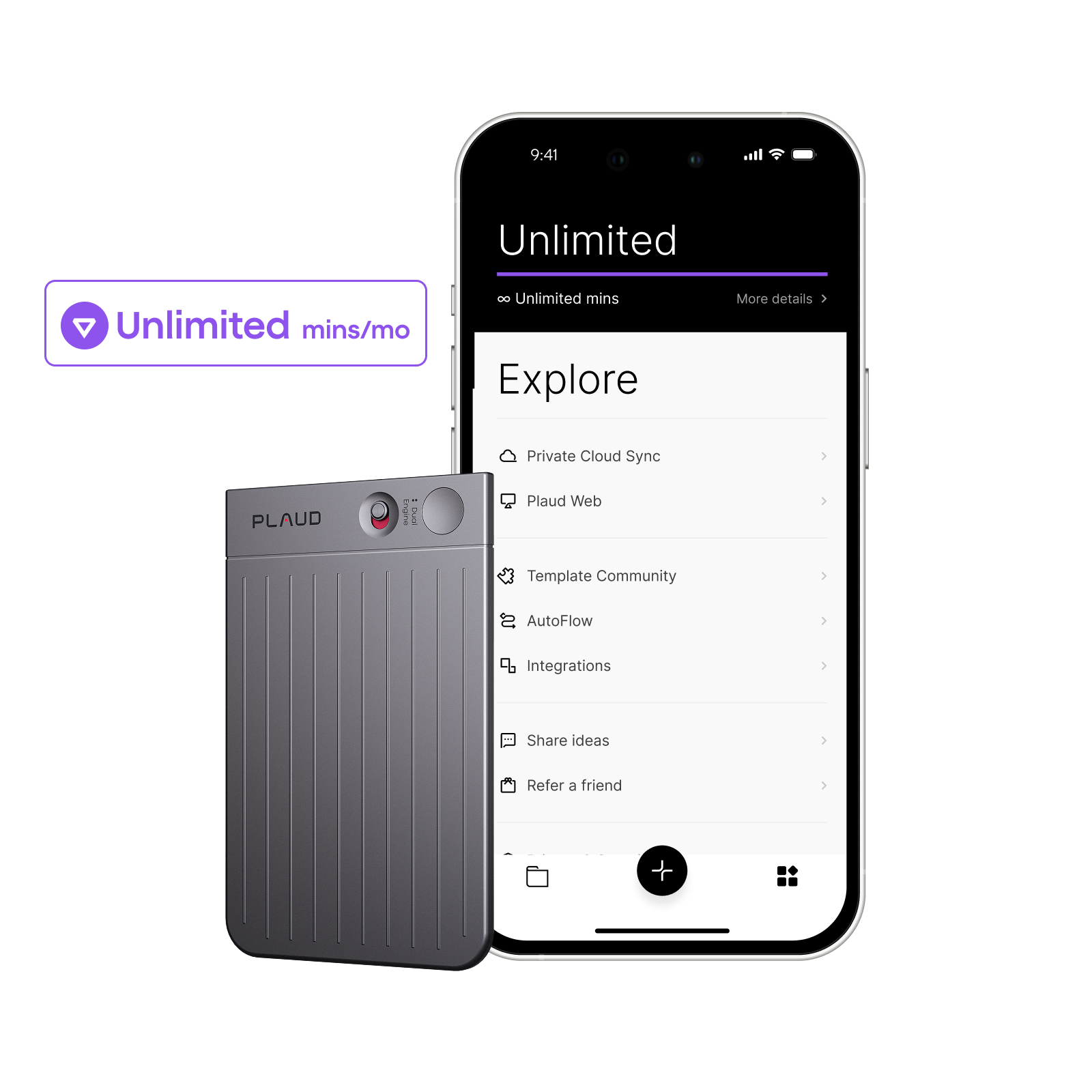 Plaud Note & AI Annual Unlimited Plan