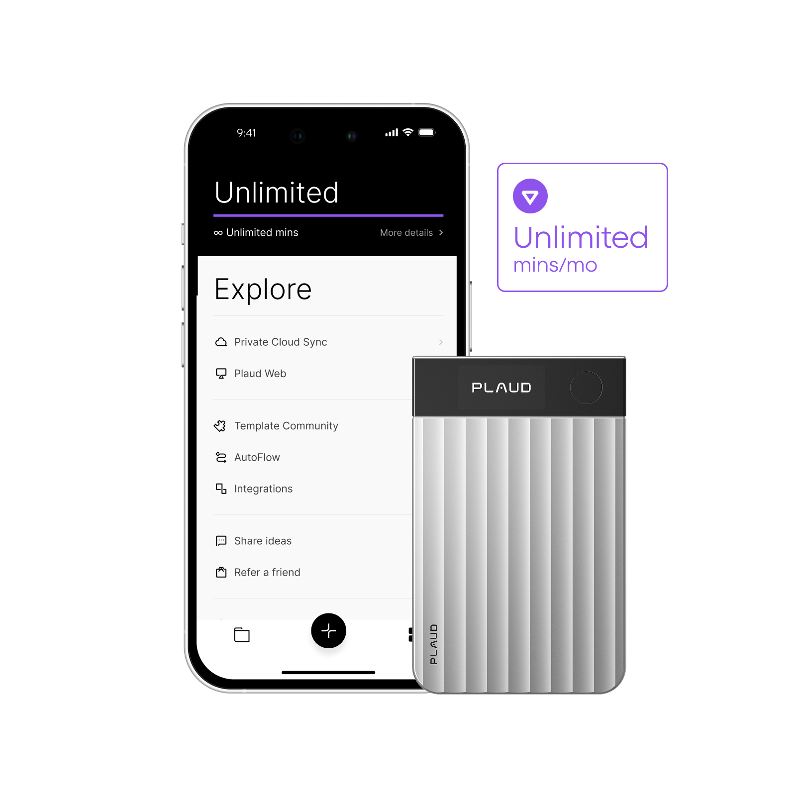 Plaud Note Pro & AI Annual Unlimited Plan