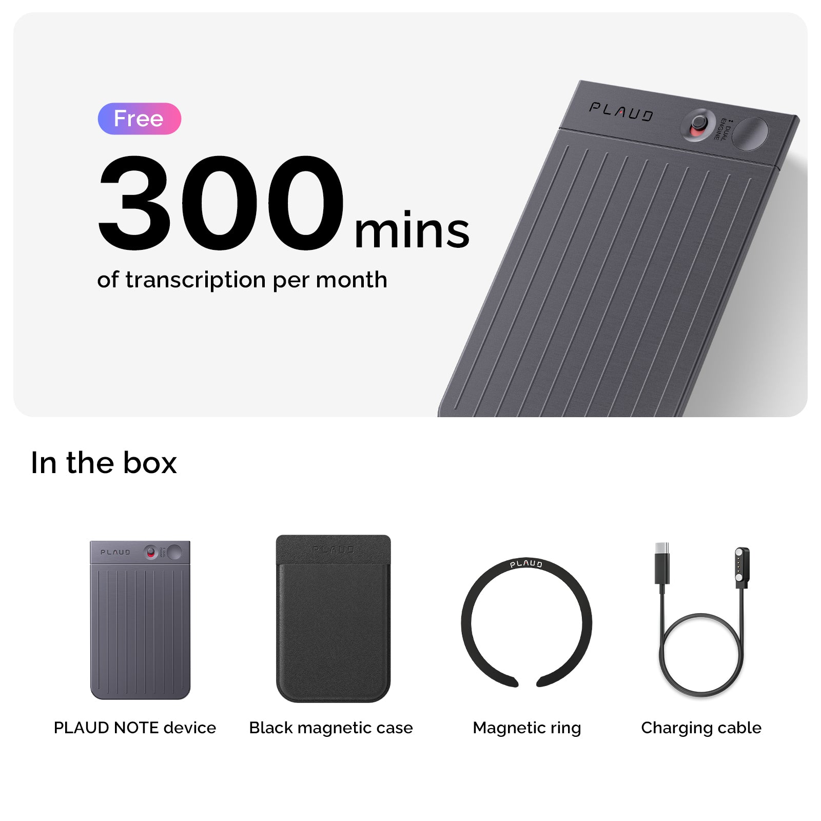 PLAUD NOTE AI Voice Recorder | 3-Pack