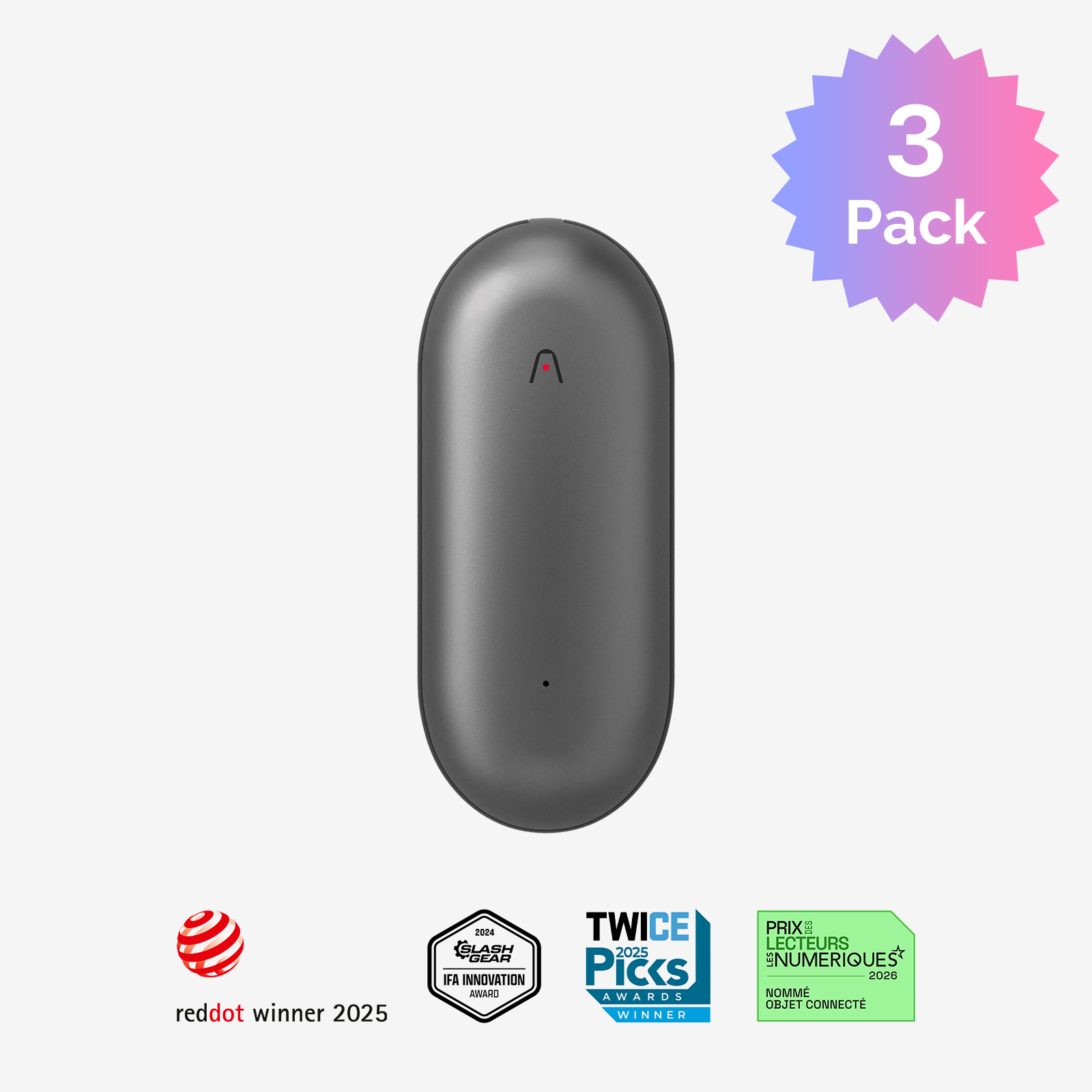 Gravador de Voz PLAUD NotePin AI | Pacote com 3 