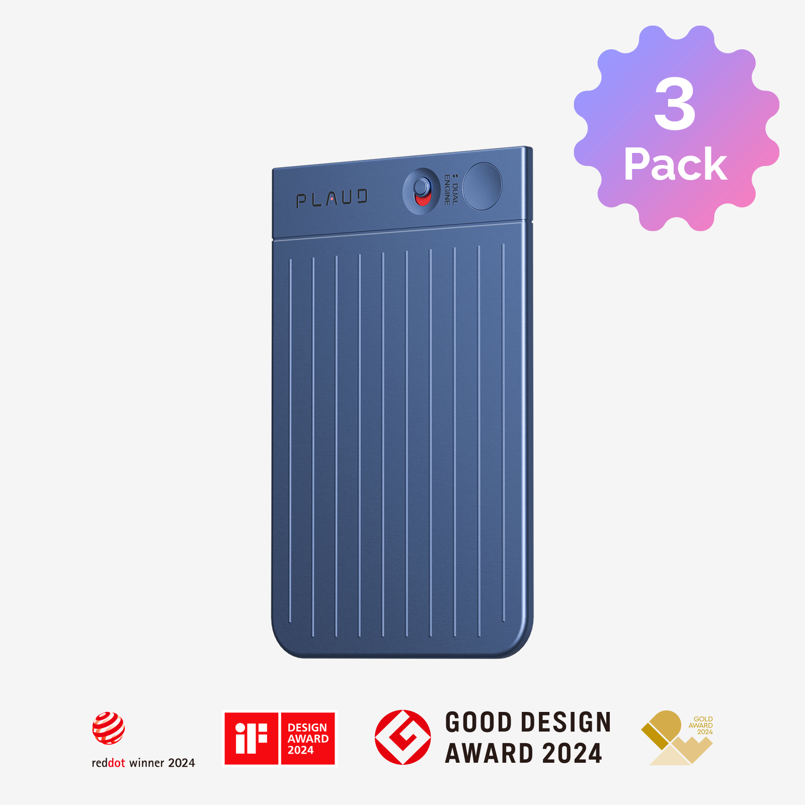 PLAUD NOTE AI Voice Recorder | 3-Pack