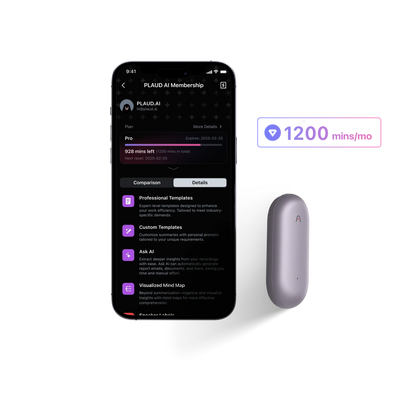 Plaud NotePin & AI Annual Pro Plan