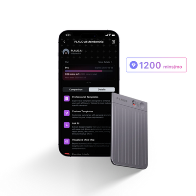 Plaud Note & AI Annual Pro Plan