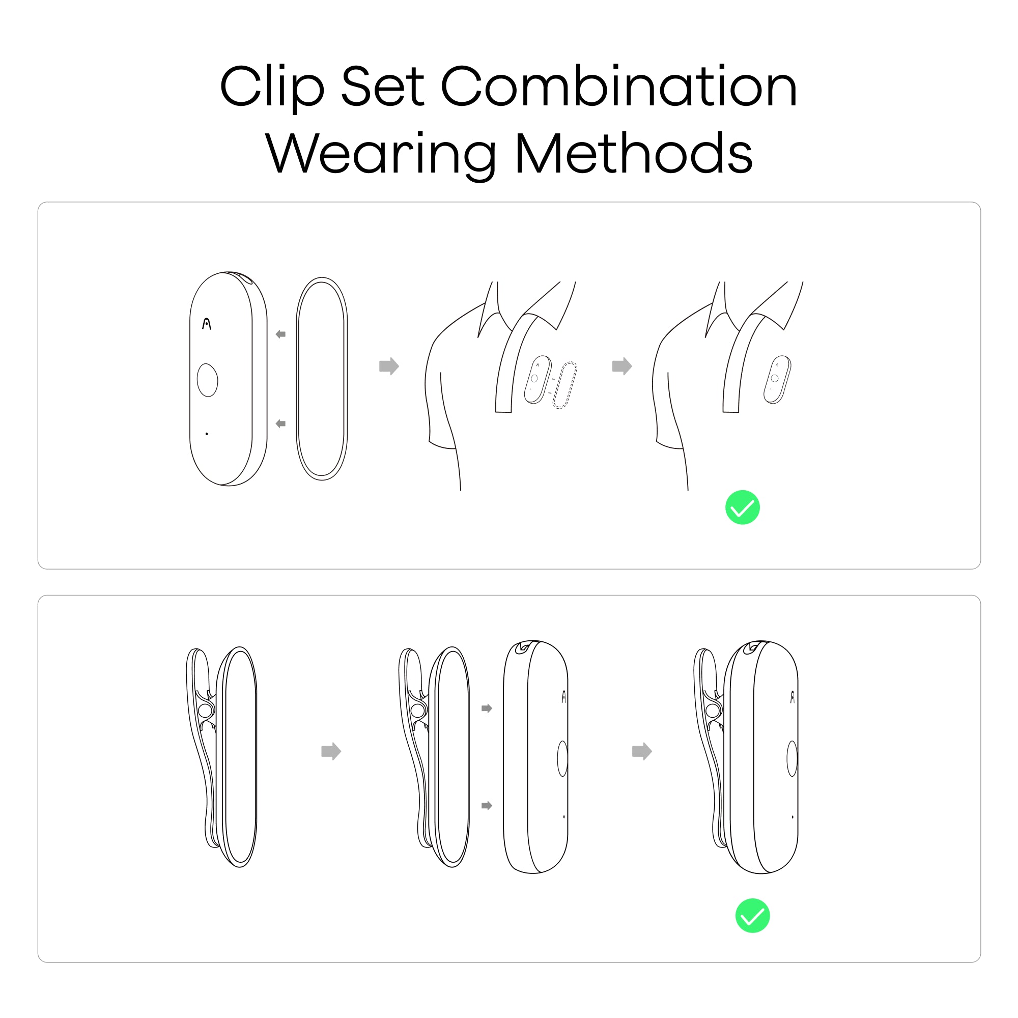 Plaud NotePin | Plaud NotePin S: Clipe e alfinete magnético