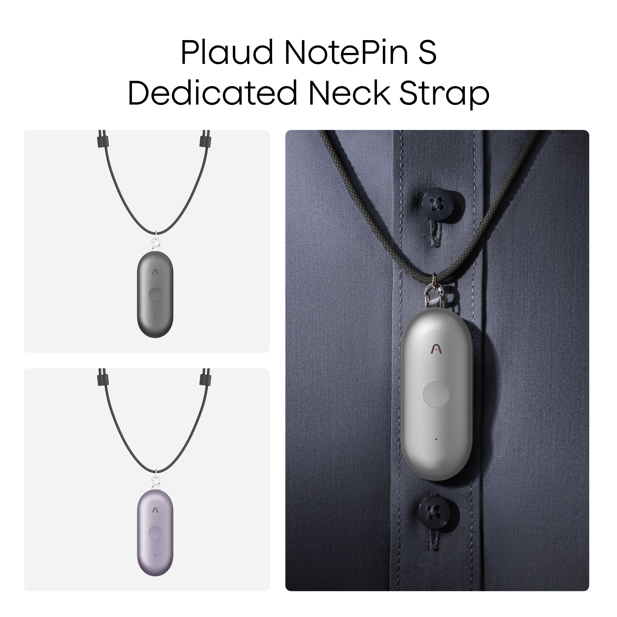 Plaud NotePin e Plaud NotePin S Cordão