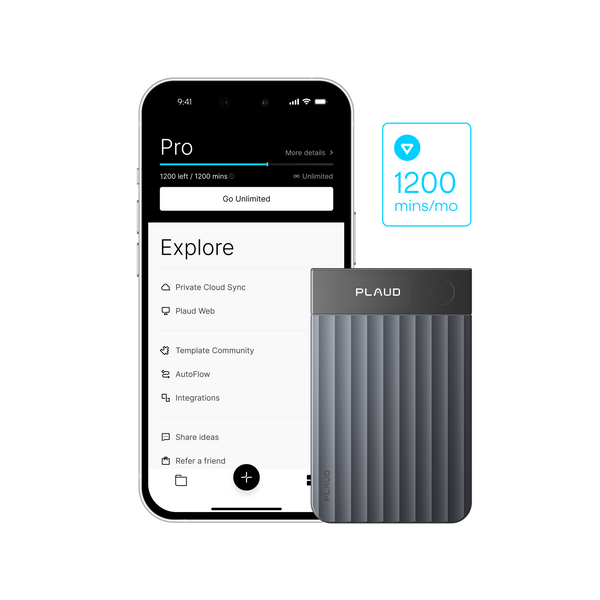 Plaud Note Pro & AI Annual Pro Plan