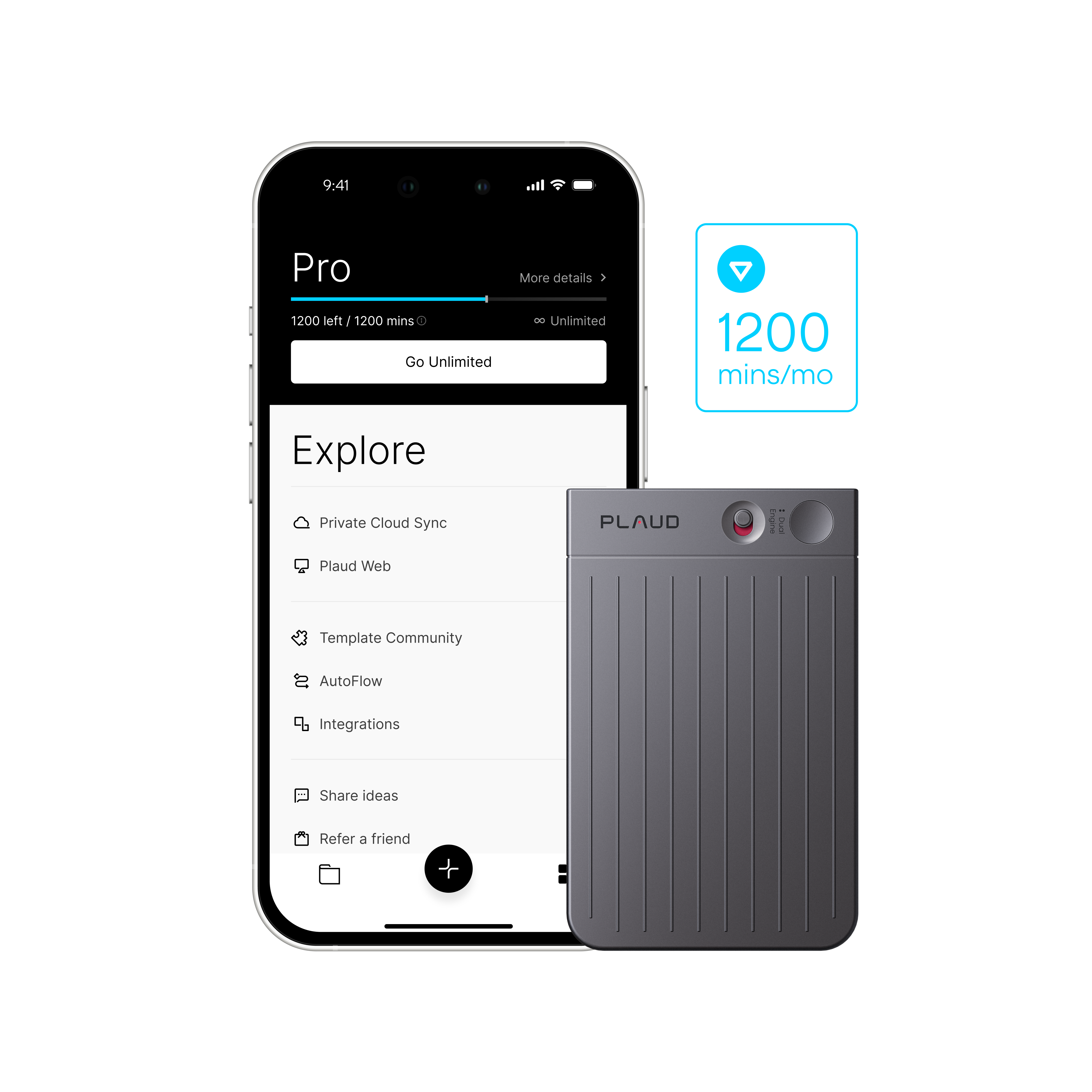 Plaud Note & Al Plano Anual Pro