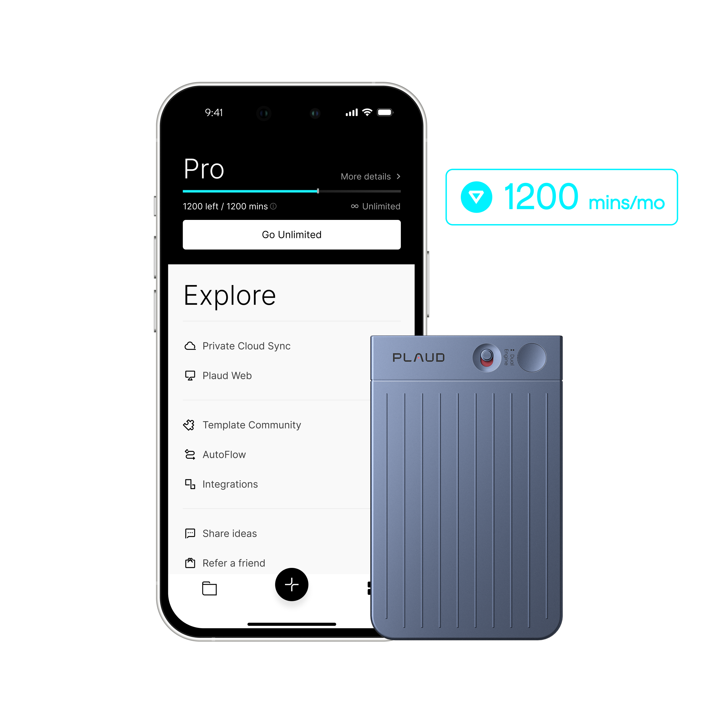 Plaud Note & Al Plano Anual Pro