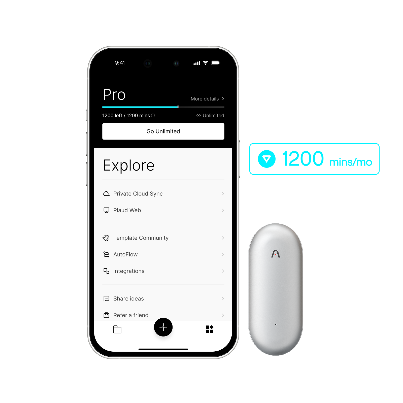 Plaud NotePin & AI Annual Pro Plan