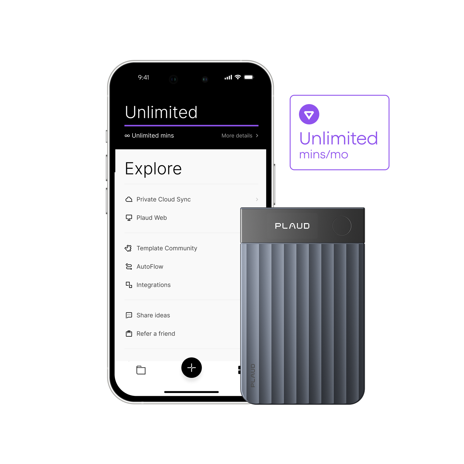 Plaud Note Pro & AI Annual Unlimited Plan