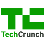 TechCrunch logo, featuring a green stylized 'TC' and the word 'TechCrunch' in green and dark gray.