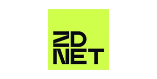ZDNET logo, black text stacked vertically on a bright lime green square background.